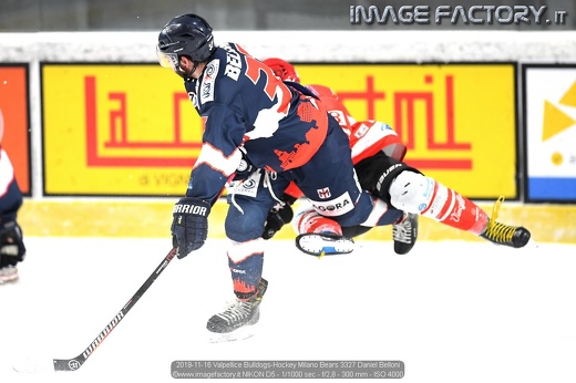 2019-11-16 Valpellice Bulldogs-Hockey Milano Bears 3327 Daniel Belloni